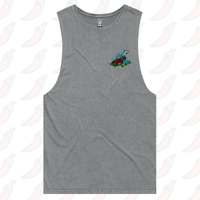 S / Ash / Small Front Design Sexy And I Mow It 😘 🌾 – Tank
