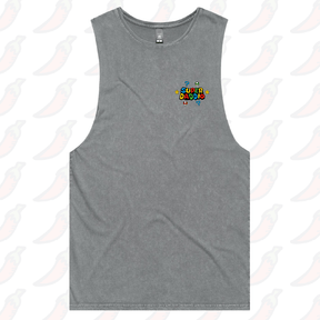 S / Ash / Small Front Design Super Daddio ⭐🍄 –  Tank