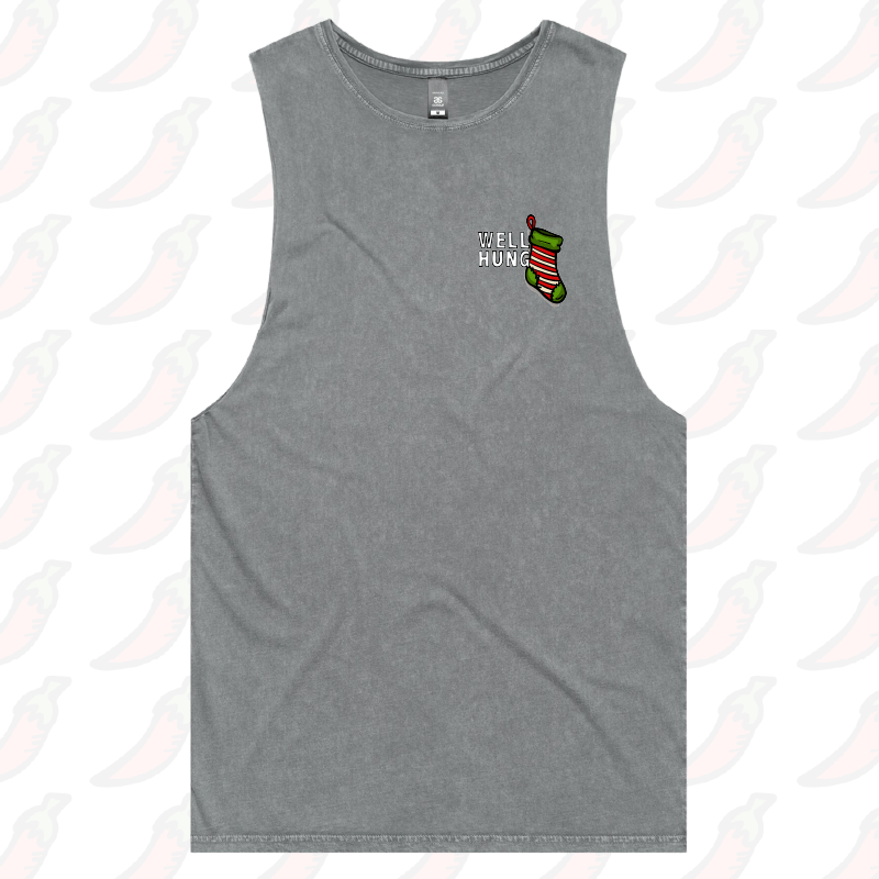 S / Ash / Small Front Design Well Hung 🧦🎄- Tank