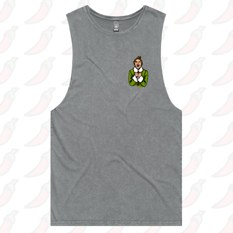 S / Ash / Small Front Design Will Ferrell Elf Christmas 🧝🎄- Tank
