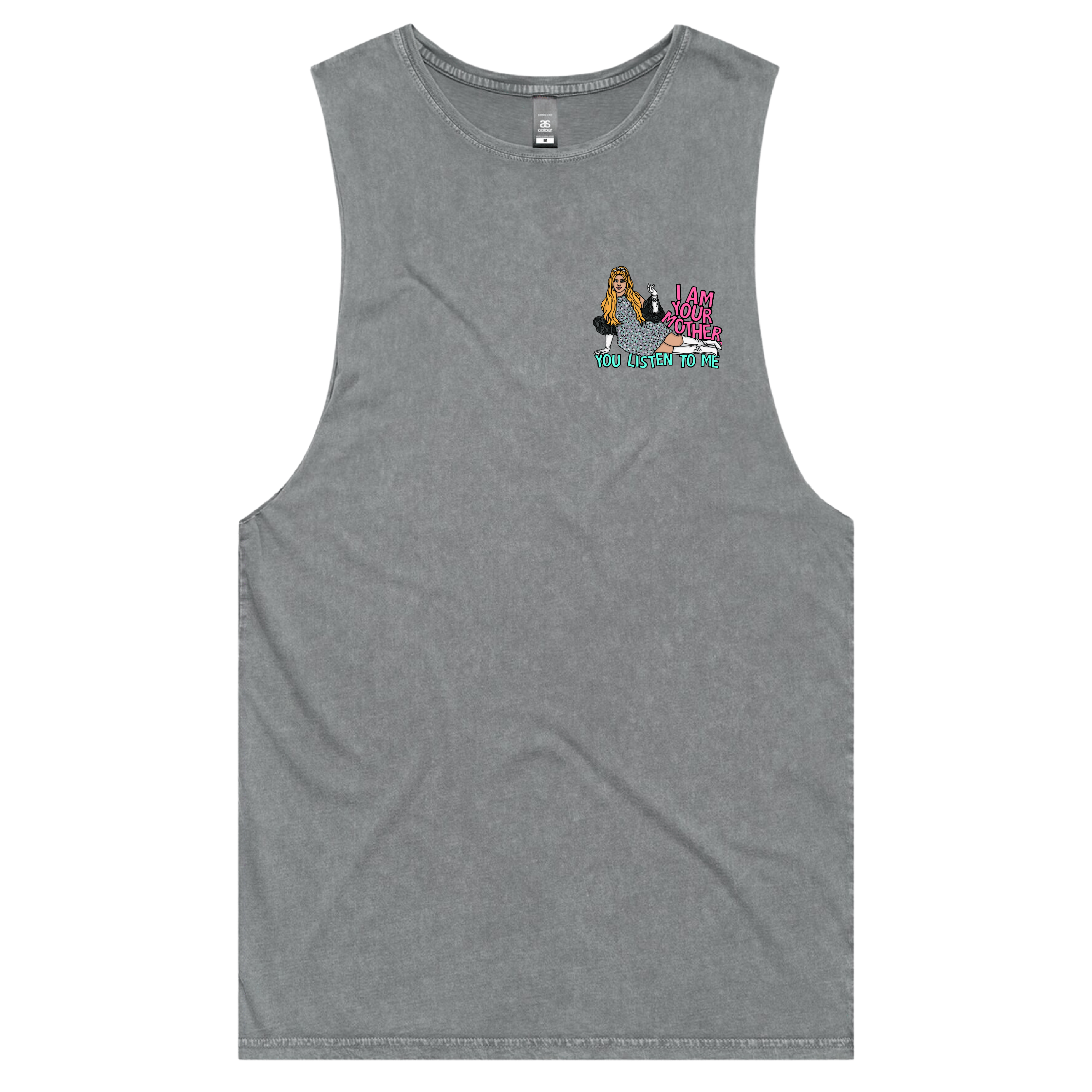 S / Ash / Small Front Design You Listen To Me 🎤🎶 - Tank