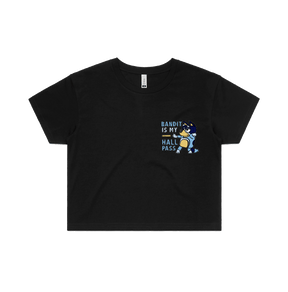 S / Black Bandit Hall Pass 🦴 - Women's Crop Top