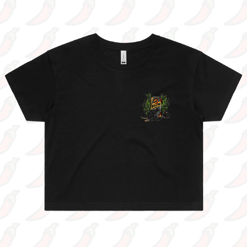 S / Black Black Rat 🐀 - Women's Crop Top