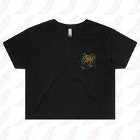 S / Black Black Rat 🐀 - Women's Crop Top