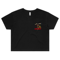 S / Black Brewdolf 🦌 –  Women's Crop Top