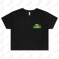 S / Black Dad’s Mowing Company 👍 – Women's Crop Top