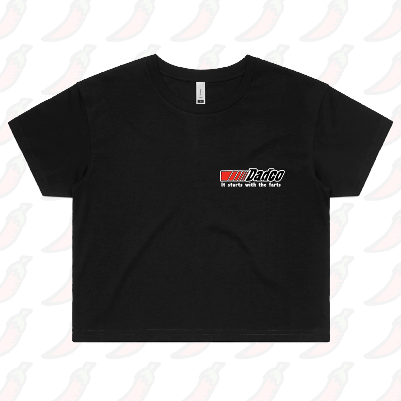 S / Black Dadco 🔧💨 –  Women's Crop Top