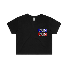 S / Black Dun Dun 🚔 - Women's Crop Top