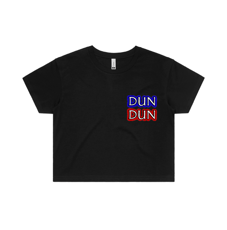 S / Black Dun Dun 🚔 - Women's Crop Top