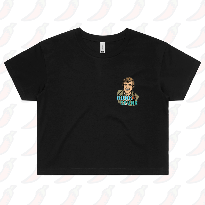 S / Black Hunk Of Spunk 👱- Women's Crop Top