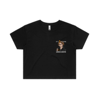 S / Black It's 5 o'clock Somewhere ⌚ - Women's Crop Top