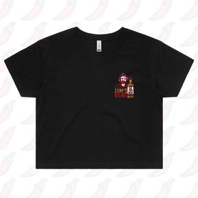 S / Black Jim’s Beam 🥃👍 – Women's Crop Top