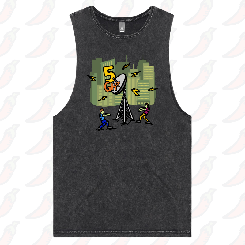 S / Black / Large Front Design 5G Zombie 📡🧟‍♂️ - Tank