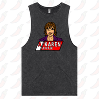 S / Black / Large Front Design A Karen Affair 📺 – Tank
