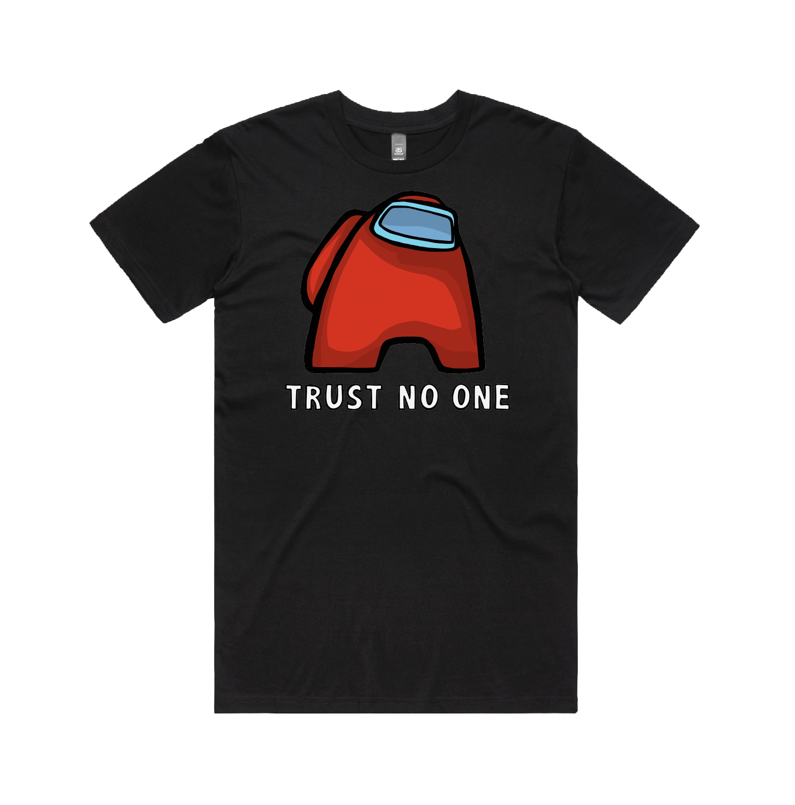S / Black / Large Front Design Among Us 👨‍🚀 - Men's T Shirt