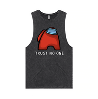 S / Black / Large Front Design Among Us 👨‍🚀 - Tank