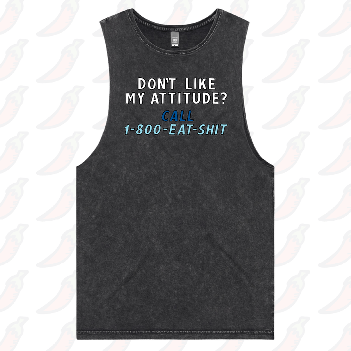 S / Black / Large Front Design Attitude ☎️ - Tank