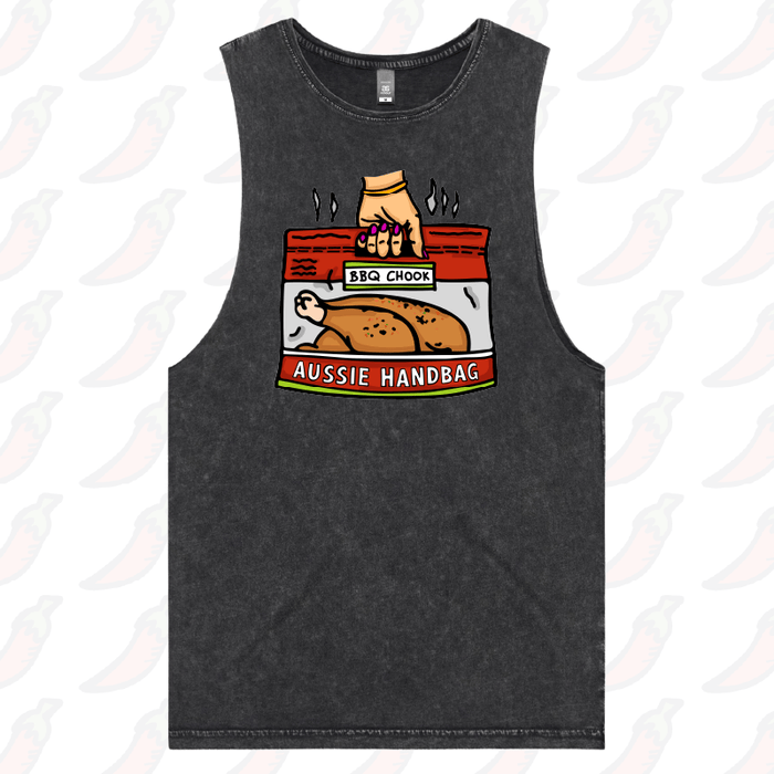 S / Black / Large Front Design Aussie Handbag 🍗 – Tank