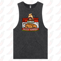 S / Black / Large Front Design Aussie Handbag 🍗 – Tank