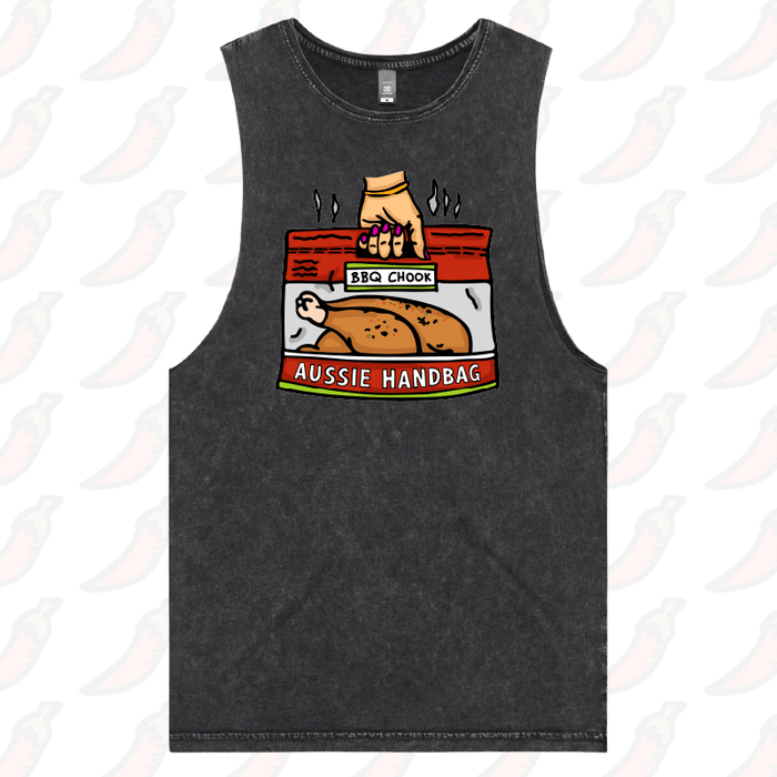 S / Black / Large Front Design Aussie Handbag 🍗 – Tank
