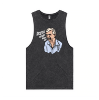 S / Black / Large Front Design Barking Dog Man 🗣️ - Tank
