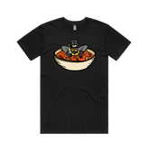 S / Black / Large Front Design Bat Soup 🦇 - Men's T Shirt