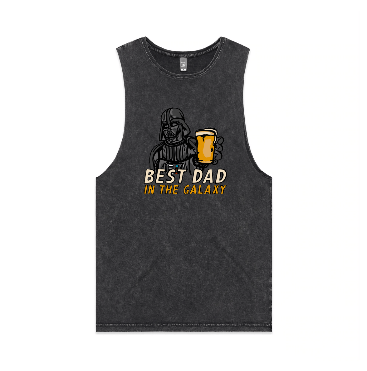 S / Black / Large Front Design Best Dad in the Galaxy 🌌 - Tank