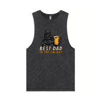 S / Black / Large Front Design Best Dad in the Galaxy 🌌 - Tank