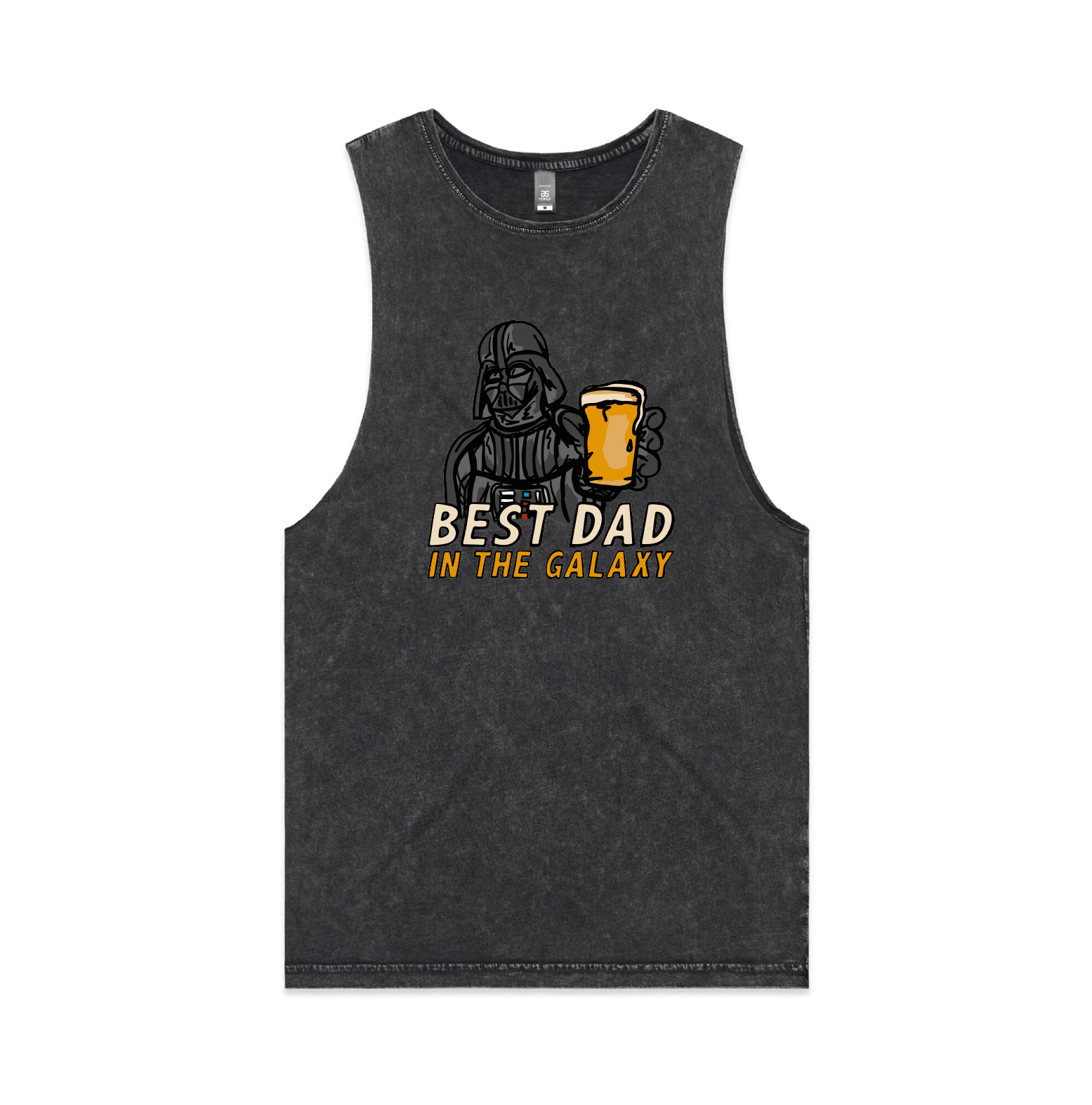 S / Black / Large Front Design Best Dad in the Galaxy 🌌 - Tank