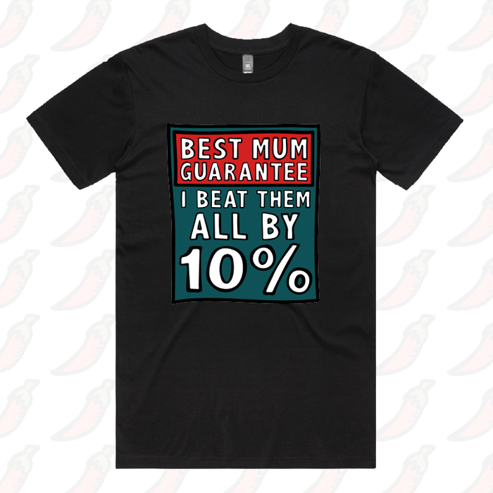 S / Black / Large Front Design Best Mum Guarantee 🔨 - Men's T Shirt