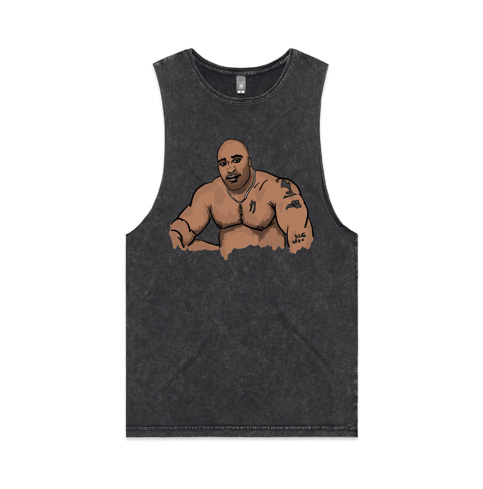 S / Black / Large Front Design Big Barry 🍆 - Tank