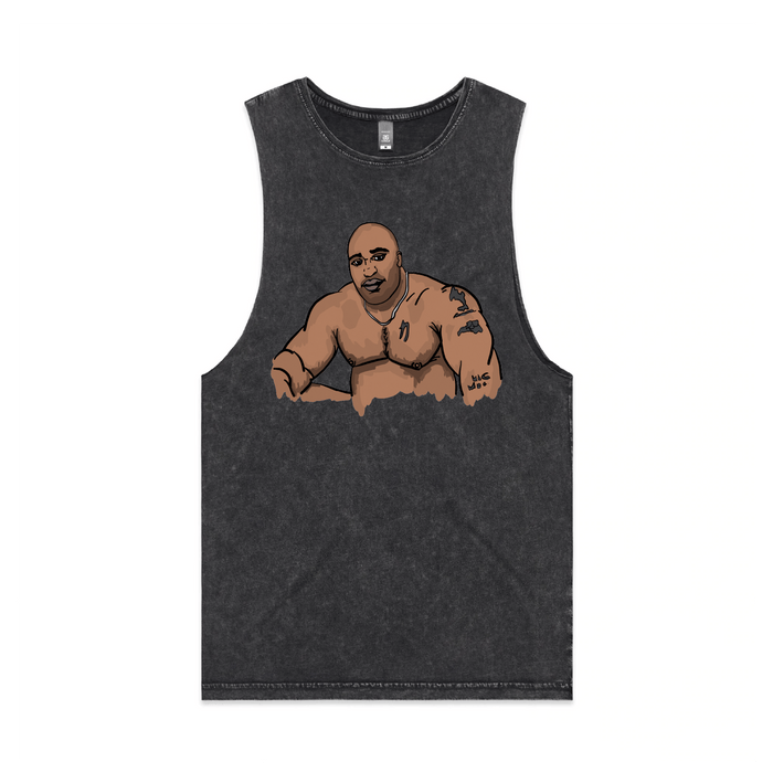 S / Black / Large Front Design Big Barry 🍆 - Tank