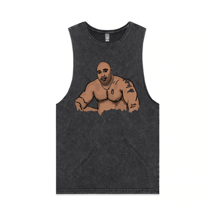 S / Black / Large Front Design Big Barry 🍆 - Tank