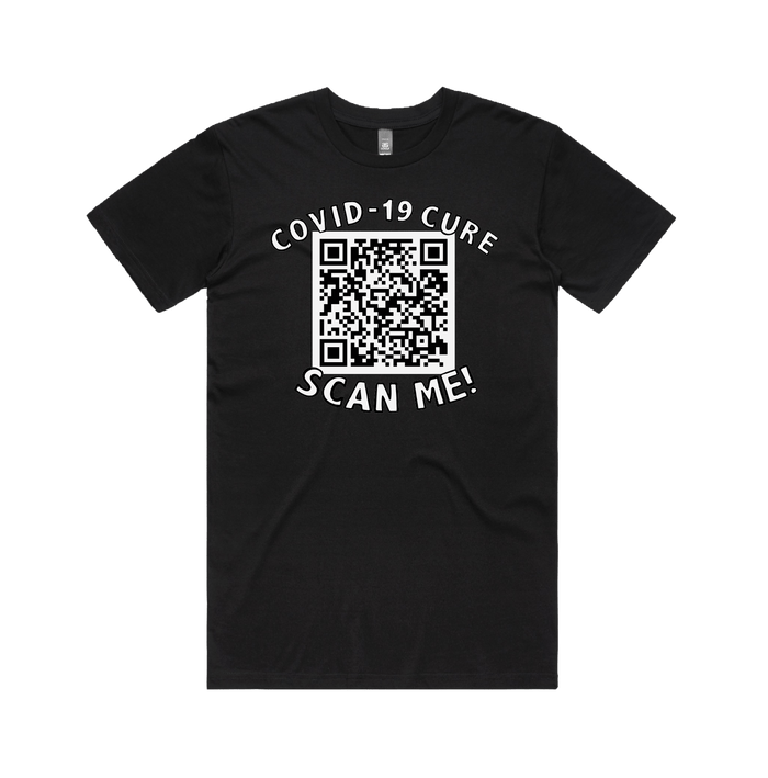 S / Black / Large Front Design Big Barry UNCENSORED QR Prank 🍆 - Men's T Shirt