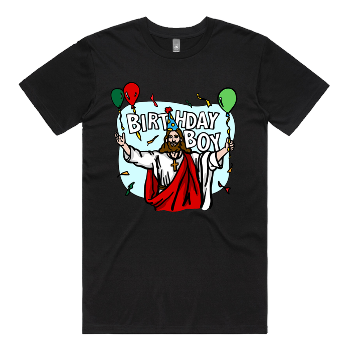 S / Black / Large Front Design Birthday Boy Christmas 🎉🎄 - Men's T Shirt