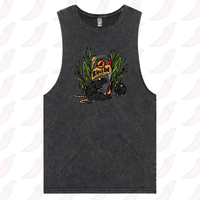 S / Black / Large Front Design Black Rat 🐀 - Tank