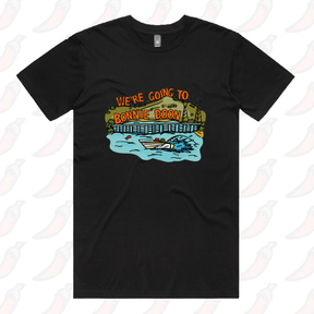 S / Black / Large Front Design Bonnie Doon 🚤 - Men's T Shirt