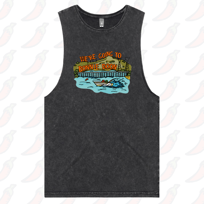 S / Black / Large Front Design Bonnie Doon 🚤 - Tank