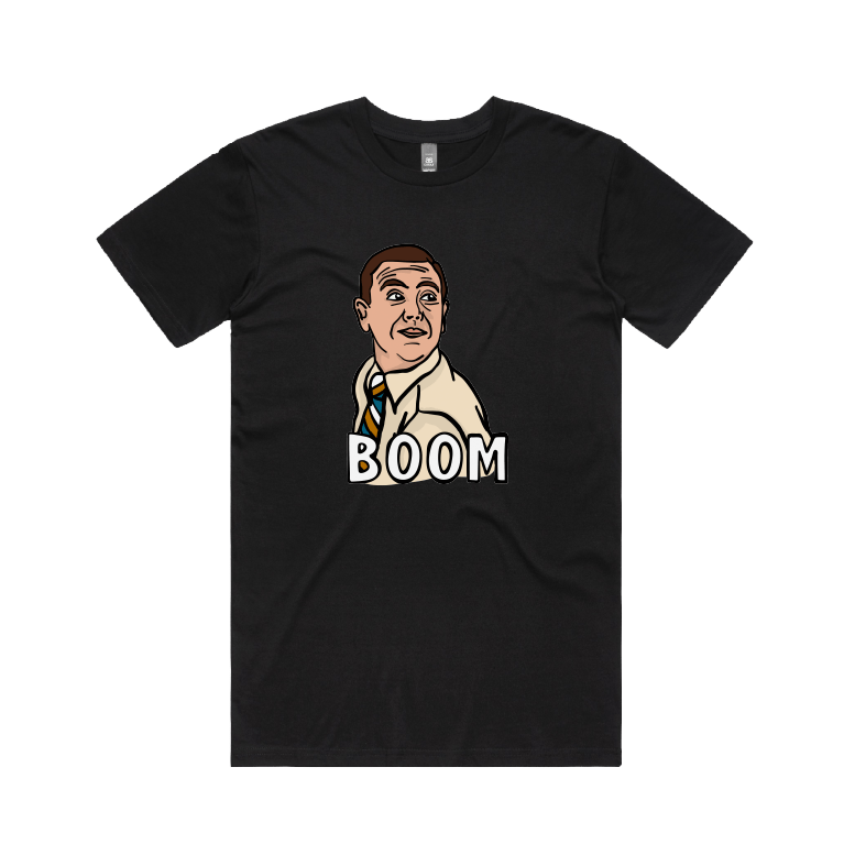 S / Black / Large Front Design Boom Boyle 🚨 - Men's T Shirt