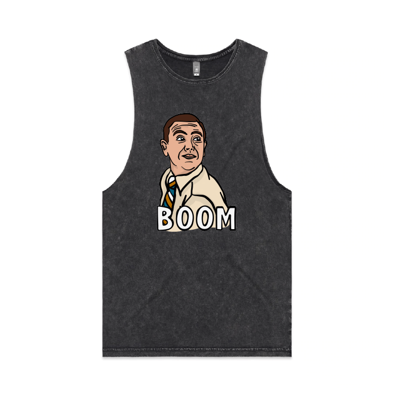 S / Black / Large Front Design Boom Boyle 🚨 - Tank