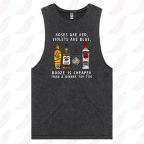 S / Black / Large Front Design Boozy Date Night 🍸- Tank