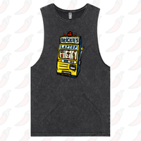 S / Black / Large Front Design Brickie’s Laptop 🎰 - Tank