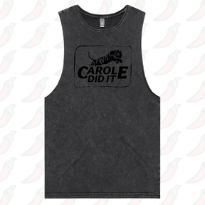 S / Black / Large Front Design Carole Did It 🥩 - Tank