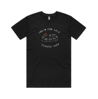 S / Black / Large Front Design Casting Couch 📹 - Men's T Shirt