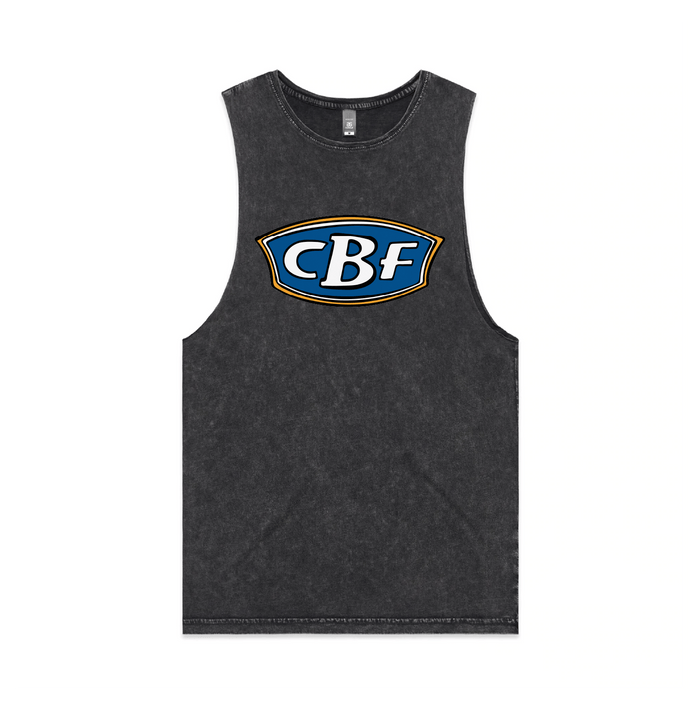S / Black / Large Front Design CBF ⛺🚤🎣 - Tank