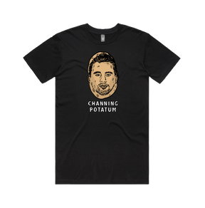 S / Black / Large Front Design Channing Potatum 🥔 - Men's T Shirt