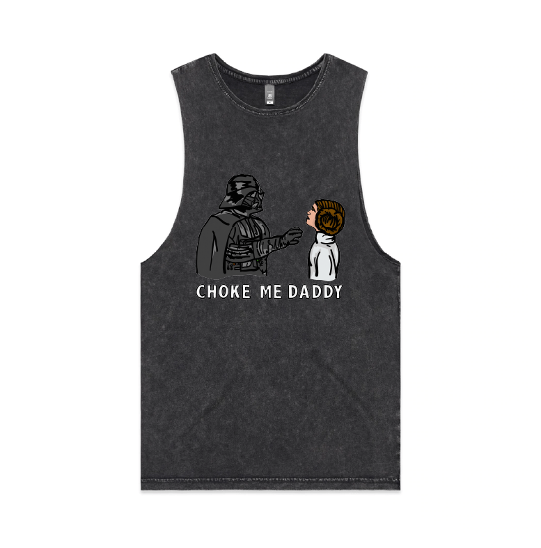 S / Black / Large Front Design Choke Me Daddy 😲 - Tank