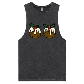 S / Black / Large Front Design Christmas Puddings 🌰🌰 – Tank
