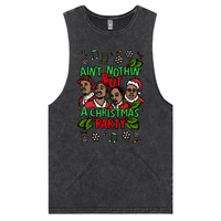 S / Black / Large Front Design Christmas Rapping 🎵🎁 – Tank