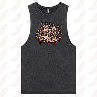 S / Black / Large Front Design Ciggy Butt-Brain 🚬🧠 - Tank